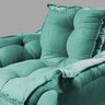 Poltrona Opala pra Quarto Azul Turquesa V8 Decor:azul-turquesa - 3