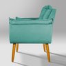 Poltrona Opala pra Quarto Azul Turquesa V8 Decor:azul-turquesa - 5