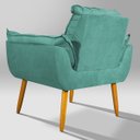 Ver imagem 4 de Poltrona Opala pra Quarto Azul Turquesa V8 Decor:azul-turquesa