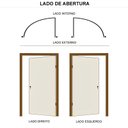 Ver imagem 3 de Porta de Madeira Semi-oca Padrão Imbuia Lisa Bat11 Cm Misto Fech Navas Externa 210x72-lado Esquerdo