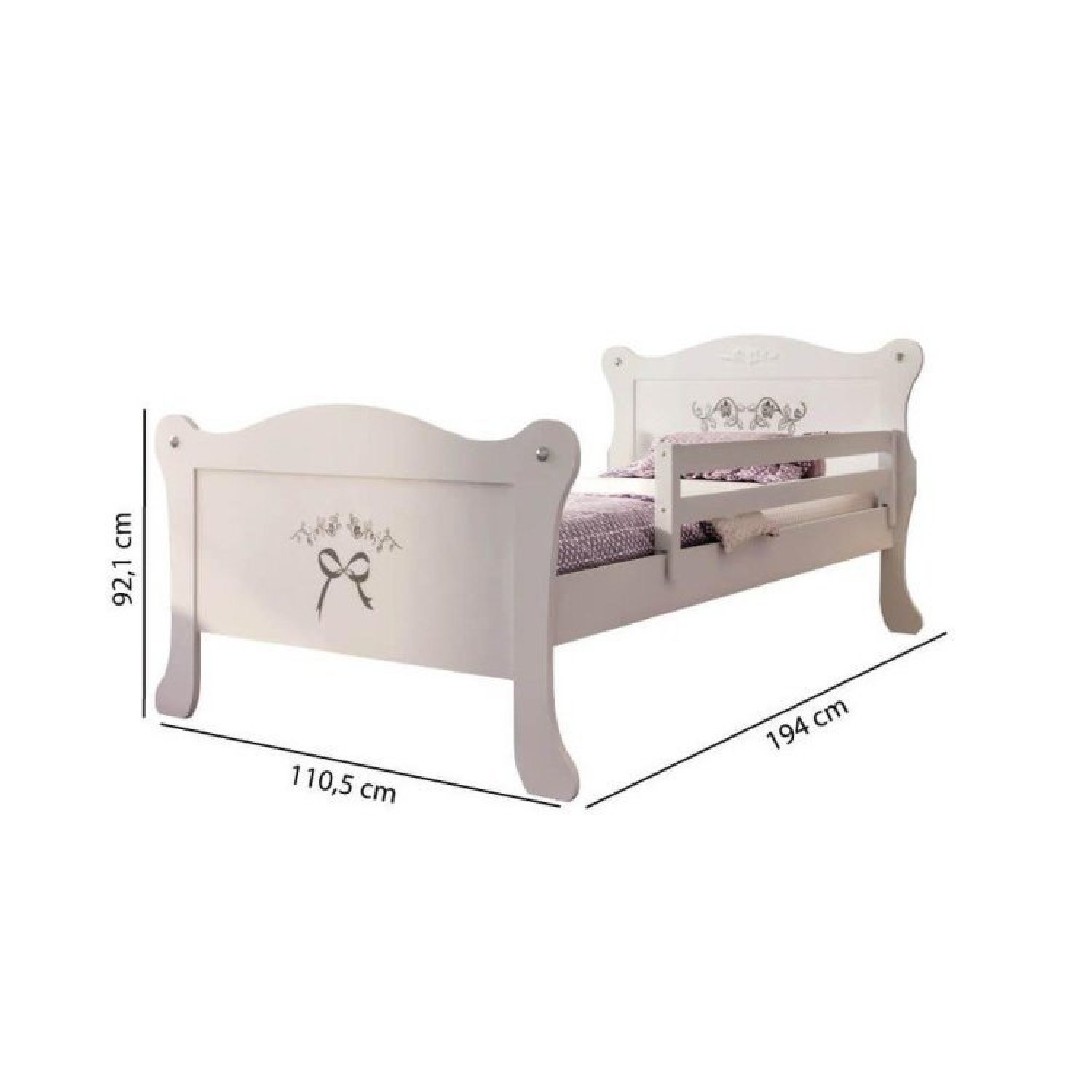 Cama Juvenil Provence com Grade de Proteção Casatema - 4