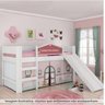 Cama Infantil Doce Casinha Play c/Escorregador e Led Pura Magia - 6