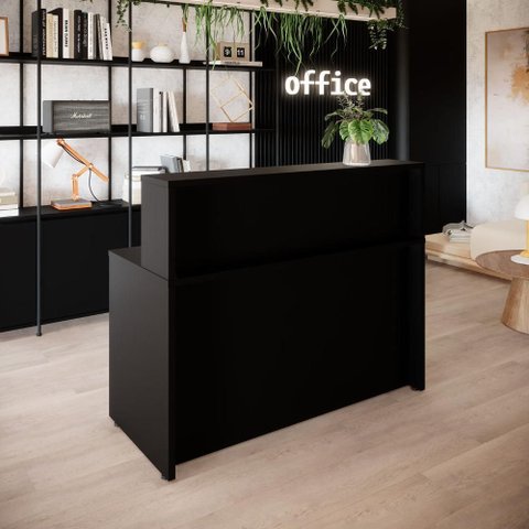 Balcão de Atendimento e Recepção Consultório Profissional 135 Cm Alto para Escritório Moderno