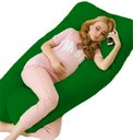 Ver imagem 1 de Almofada Extra Grande P/grávida Dormir De Lado Envio Rápido - Verde