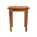 Ver imagem 1 de Mesa Lateral 50x35 Ripada Madeira Rustica Castanho Ofertamo