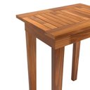 Ver imagem 4 de Mesa Lateral 50x35 Ripada Madeira Rustica Castanho Ofertamo