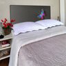 Cabeceira Queen Suede Estampado Borboleta Painel Cama Box 160 X 60 - 2