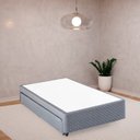 Ver imagem 4 de Base Box Solteiro com Colchão Auxiliar de Mola 88x188x28cm Seattle