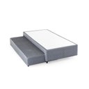 Ver imagem 1 de Base Box Solteiro com Colchão Auxiliar de Mola 88x188x28cm Seattle Cinza Herval
