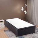 Ver imagem 5 de Base Box Baú Solteiro 88x188x35cm Merida Marrom Herval