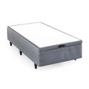 Ver imagem 4 de Base Box Baú Solteiro 88x188x35cm Merida Cinza Herval