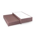 Ver imagem 2 de Base Box Solteiro com Colchão Auxiliar de Mola 88x188x28cm Seattle Marrom/Cobalt Herval