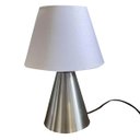 Ver imagem 4 de Kit 2 Abajur Luminaria de Mesa Clássico Elegante Cone Decoração Iluminação Casa e Sala, Quarto