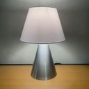 Ver imagem 3 de Kit 2 Abajur Luminaria de Mesa Clássico Elegante Cone Decoração Iluminação Casa e Sala, Quarto