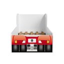 Ver imagem 2 de Cama Caminhão Solteiro Infantil Juvenil com Cabeceira Peseira Estampadas para Quarto - Vermelho