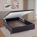 Ver imagem 1 de Base Box Baú Casal 138x188x35cm Merida Marrom Herval