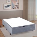 Ver imagem 5 de Base Box Baú Casal 138x188x35cm Merida Cinza Herval