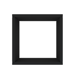 Kit com 3 Nichos Decoração para Sala Preto 30x30x12cm - 3