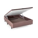 Ver imagem 2 de Base Box Baú Casal 138x188x35cm Merida Marrom/Cobalt Herval