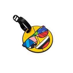Identificador de Bagagem Yin’s Emoji By Britto Sorridente Amarela - 2