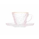 Ver imagem 1 de Xícara Café C/ Pires Cristal Fio de Ouro Petra 70 Ml Lyor