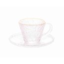 Ver imagem 2 de Xícara Café C/ Pires Cristal Fio de Ouro Petra 70 Ml Lyor