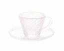 Ver imagem 2 de Xícara Café C/ Pires Cristal Fio de Ouro Petra 70 Ml Lyor