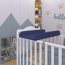 Ver imagem 6 de Trocador De Fraldas Almofadado Para Berço P02 Azul Marinho - Lyam Decor