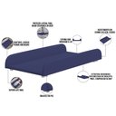 Ver imagem 4 de Trocador De Fraldas Almofadado Para Berço P02 Azul Marinho - Lyam Decor
