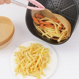 Forro de Papel Antiaderente para Air Fryer – 50 Unidades - 6