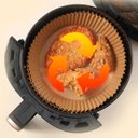 Ver mais imagens de Forro de Papel Antiaderente para Air Fryer – 50 Unidades