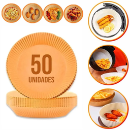 Forro de Papel Antiaderente para Air Fryer – 50 Unidades - 4