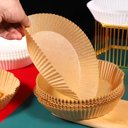 Ver imagem 4 de Forro de Papel Antiaderente para Air Fryer – 50 Unidades