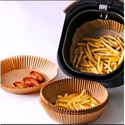 Forro de Papel Antiaderente para Air Fryer – 50 Unidades - 10