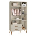 Ver imagem 2 de Guarda Roupa Isis para Quarto de Bebê 100% MDF 3 Portas