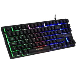 Teclado Gamer Membrana TKL LED Rainbow Multilaser TC261 - 2 Teclado Gamer Membrana TKL LED Rainbow Multilaser TC261 - 2