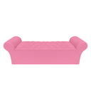 Ver imagem 1 de Recamier Baú Calçadeira Quarto Casal 138cm Barcelona:suede Rosa