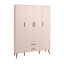 Ver imagem 3 de Guarda Roupa Infantil 4 Portas 2 Gavetas Isis 