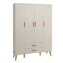 Ver imagem 3 de Guarda Roupa Infantil 4 Portas 2 Gavetas Isis