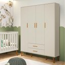 Ver imagem 1 de Guarda Roupa Infantil 4 Portas 2 Gavetas Isis