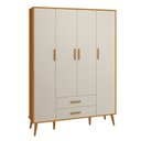 Ver imagem 3 de Guarda Roupa Infantil 4 Portas 2 Gavetas Isis 