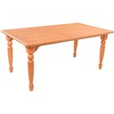 Ver imagem 1 de Mesa Jantar Atlanta Madeira Maciça Amendoa Tampo Lâminado 180x100 Pes Torneados