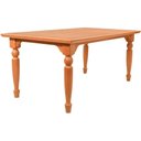 Ver imagem 5 de Mesa Jantar Atlanta Madeira Maciça Amendoa Tampo Lâminado 180x100 Pes Torneados