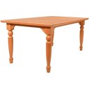 Ver imagem 7 de Mesa Jantar Atlanta Madeira Maciça Amendoa Tampo Lâminado 180x100 Pes Torneados