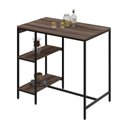Ver imagem 5 de Mesa Bistrô 100x60cm Active Yescasa Marrom/Nogal/Preto