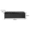 Calçadeira Baú Imperatriz 100 cm Suede Bege - 4