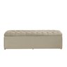 Calçadeira Baú Imperatriz 100 cm Suede Bege - 1