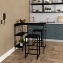 Ver imagem 6 de Mesa Bistrô 100x60cm Active Yescasa Preto/Ônix