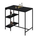 Ver imagem 5 de Mesa Bistrô 100x60cm Active Yescasa Preto/Ônix