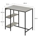 Ver imagem 3 de Mesa Bistrô 100x60cm Active Yescasa Branco/Snow/Preta